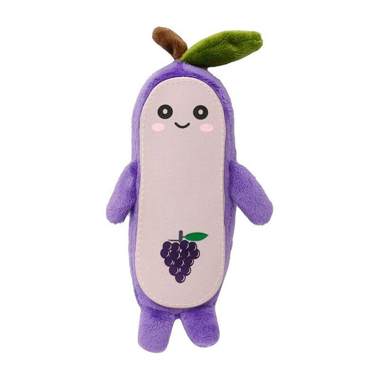 MISOKO играчка за домашни любимци, грозде, плюшена, лилава, 19 см