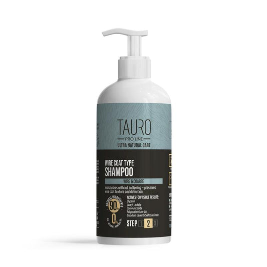 TAURO PRO LINE Ultra Natural Care текстуриращ шампоан за твърда козина за кучета и котки 1000 мл