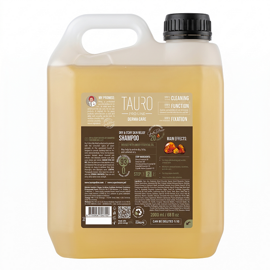 TAURO PRO LINE Derma Care Derma Care Dry & Itchy Skin Relief шампоан за облекчаване на суха и сърбяща кожа за кучета и котки, 2000 мл
