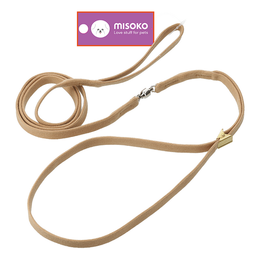 MISOKO повод за кучета, 1x140 см, бежов